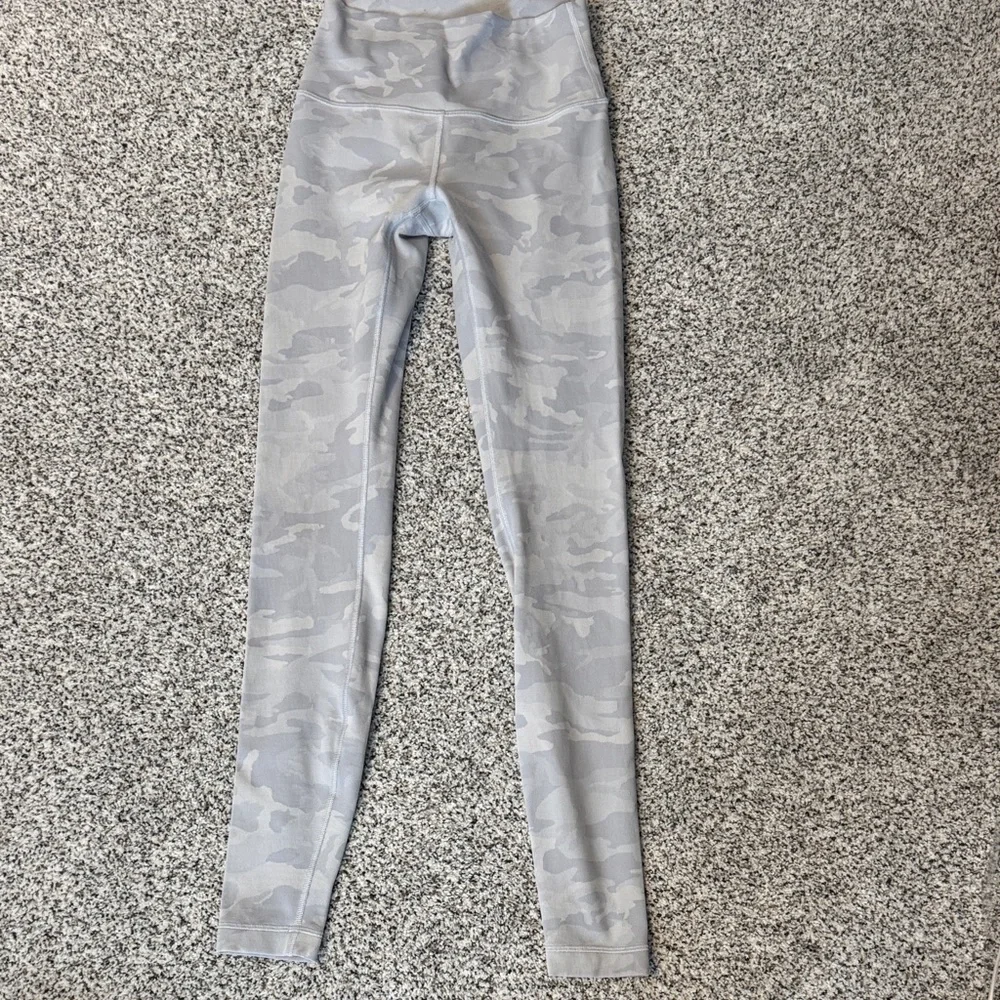 Lululemon Gray Camouflage Leggings